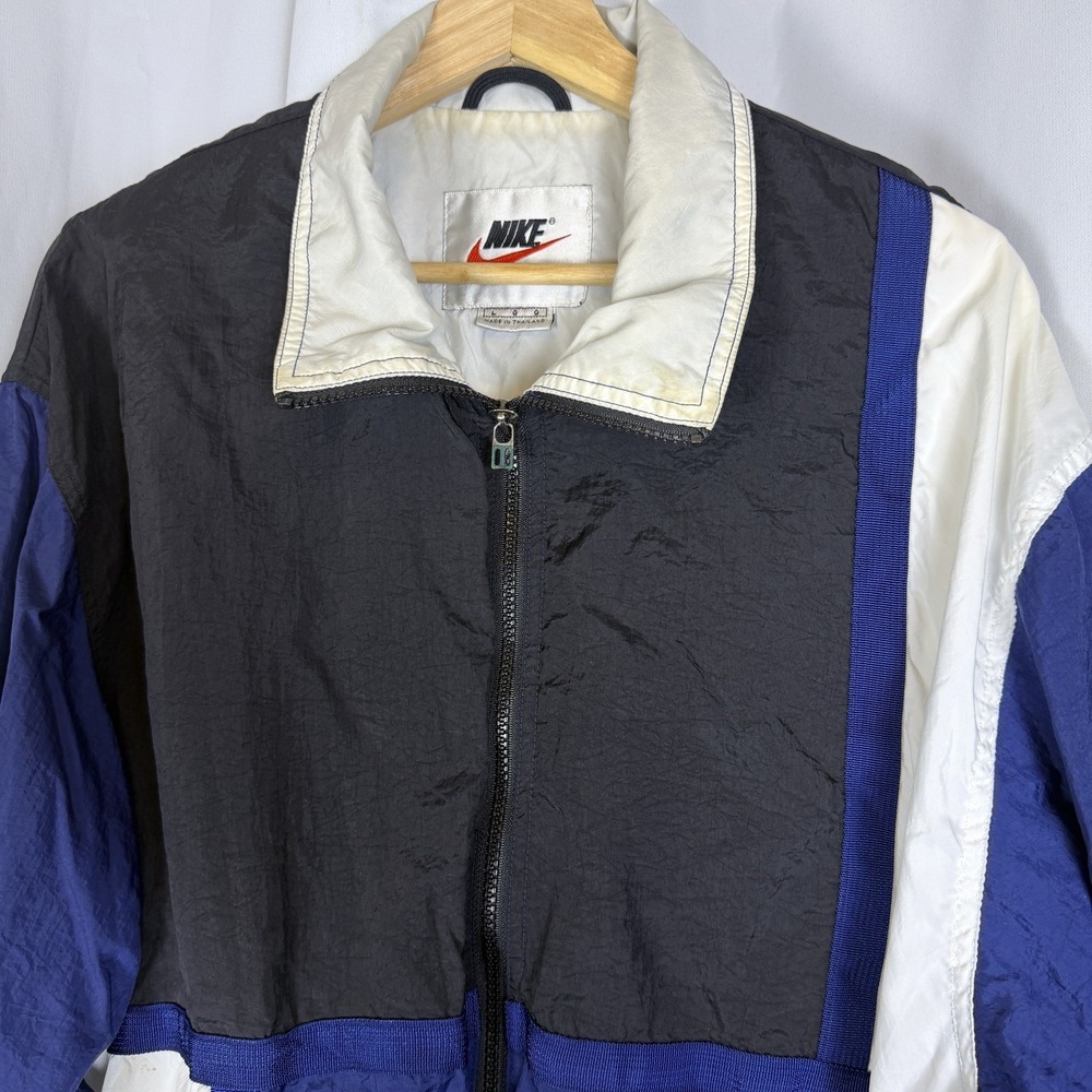 Vintage 90's NIKE Big N Swoosh Colorblock Lined Windbreaker L
